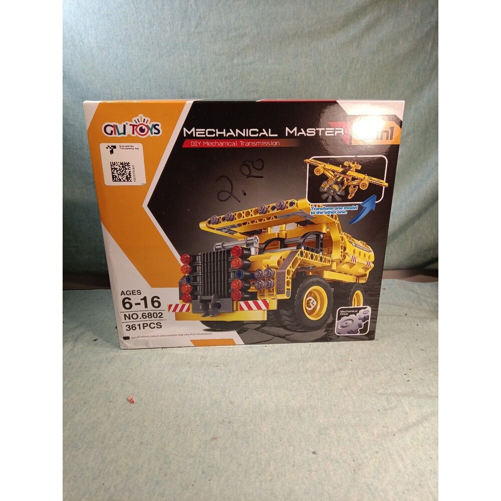 Mechanical Master - Dump Truck + Plane 2 in 1 - 361 Pieces NO.6802